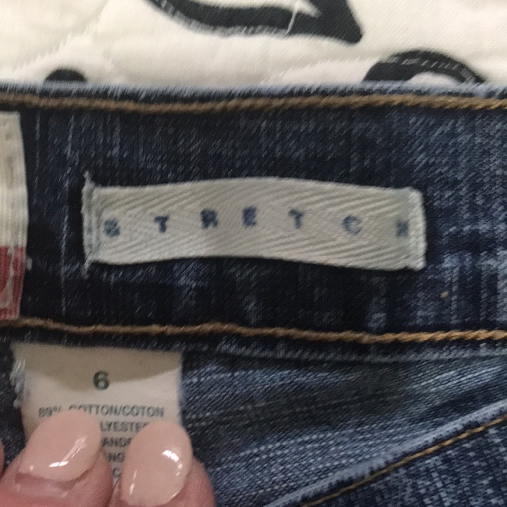 ❤️ (16)Ladies  6 boot cut jeans, Old Navy, ultra low waist. Stretch. Great cond - Picture 8 of 8